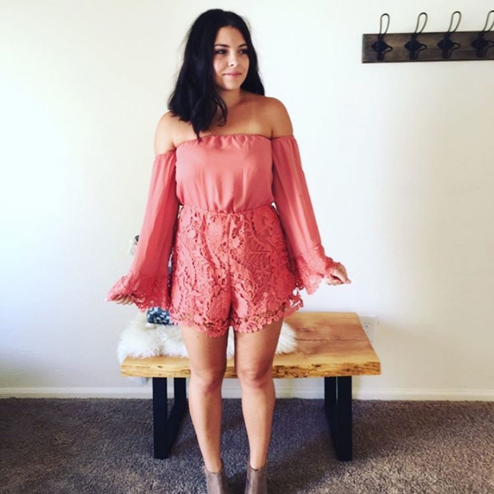 Off the shoulder Romper